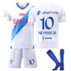 Soccer Men's 2324 Saudi League Riyadh Moon Jersey White 10 Neymar Adults Children
