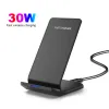 Chargers 30W Wireless Charger Station per Samsung S22 S21 S20 Stand di ricarica a induzione rapida per iPhone 14 13 12 11 Pro Max x 8 XS XR