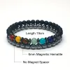 Brins 6 mm yoga 7 bracelet chakra hommes femmes perdues bracelet de l'hématite magnétique magnétique pour hommes bijoux spirituel