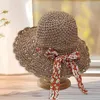 Breite Krempeln Hüte Größe Hut Sommer Strand Stroh atmungsable falten Urlaub Outdoor Travel Casual Sun Fedora für Frauen