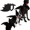 Hundkläder halloween rolig svart husdjur kostym bat vingar katt för fest cosplay flera storlekar kan välja