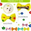 Dog Apparel 50/100 Pcs Mix Bows Hairpin Hair Cat Clips Products Handmade Grooming Small Pet Supplier Style Colors
