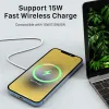 Chargers CHARGER WIRESS CHARGER DOCKER POUR LES EARPHONE 15W QI CHARGEMENT FACT RAPIDE pour Android et iOS Téléphone ou Watch