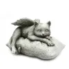 Tombefestes ange chien statue de chat créatif Résine Pet Dog Tombstone Memorial Stone Outdoor Garden Animal Ornements