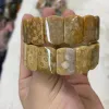 Strengen natuurlijke chrysanthemum stenen kralen armband natuurlijke edelsteen bangle diy sieraden armband voor vrouw groothandel
