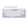 Tangentbord 75% NIZ Capacitive 35G Micro 84 Keyboard Wired Programmerable Two FN Keys med MX PBT KeyCap