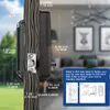 Verrouillage intelligent avec empreintes digitales Deadbolt - Locke de porte d'entrée sans clé 5 en 1 avec application de clavier télécommande, verrouillage intelligent automatique étanche, idéal pour les chambres, vestiaire