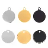 Bracelets Risul 15/20/25/30mm Round Charms Pendants Circle Tags Outer Hole Charms 2 Sides Mirror Polish Stainless Steel Wholesale 50pcs