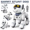 Electric/RC Hayvanlar Emo RC Robot Elektronik Köpek Dublu Köpek Ses Komutu Programlanabilir Dokunmatik Müzik Şarkısı Robot Köpek Çocuk Oyuncakları Toys T240422