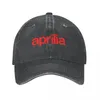 Ball Caps Aprilia Racing Motorcycle Moto Team Baseball Cap Vintage Distressed Denim Snapback Hat Unisex Outdoor Summer