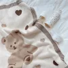 Наборы вязаные одеяло пеленание одеяла для детских новорожденных детей аксессуары для детских зимних теплых кровати.
