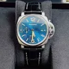Pannerai Watch Luxury Designer Полный набор Lu Min Nuo du er Series Blue Face Automatic Mechanical Mens Pam00927