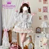 Robes décontractées mikumn harajuku japonais kawaii lolita robe femme douce fleur imprime