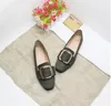 Casual Shoes Women Ballet Flats Lady Square Toe Black Office Ladies Rese Drive Flat Bekväm mjuk ballerina spänne