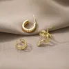 Orecchini Nuova personalità Orecchini a clip di colore oro finto set di gioielli set di moda Snake cuffi auricolari cshape per regalo