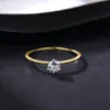 S925 Yellow Gold Vintage Style Уникальное обручальное кольцо