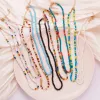Necklaces Multicolor Mini Beads Clavicle Chain Choker Necklace for Women Boho Jewelry Heart Short Summer Girl Gifts New Neck Accessories