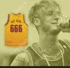 CUSTOM ANY Name Number Mens Youth/Kids MGK 666 RAP DEVIL YELLOW BASKETBALL JERSEY TOP Stitched S-6XL