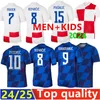 24 25 Euro Cup Kroatië voetballen Jerseys Modric 2024 2025 Brekalo Perisic voetbalshirt Brozovic Rebic Jersey Fans Player National Team Home 3204