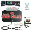 Приемники 4K высокий прирост HD TV DTV Box Digital TV Antenna Eu Plugure 5000 миль Active Andoor Aerial HD Flat Design