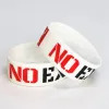 Bracelets 1PC Fashion No Excuses Motivation Silicone Wristband Sports Rubber Bracelets & Bangles Used In Any Sport Activities Gift SH076