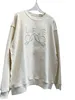 Korea Round Neck Sweatshirt for Men and Women Letter Embroidery Couples Pullover Top