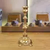 Candlers porte-métal européen Candabra Pilier cadeau romantique Stick Stick Candlestick pour table de mariage Décoration de Noël à la maison