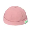 Beretti Donne uomini retrò hip hop cotone arrotolato cappello da baseball cappello da baseball cappello berretto bernocero cappelli cranio cupola