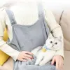 Strollers Pet Pet Carrier Apron Outdoor Travel Small Cat Dogs Hanging Chest Bag Cat Sleeping Pocket Winter Plush Pets Carrier Pouch