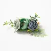 Haarclips glanzende hoofddeksel bruiloft sieraden bruids kristal ornamenten bloemkammen blad accessoires blad