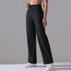 Yoga Straight Leg Sweatpant Womens Loose Tracksuit Pants Wide Outdoor Gym som kör avslappnad 240412