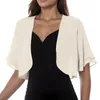 Camicette da donna Donne Fashion Bell Sleeve Cardigan Solido maglie Short Short Shirt Abito da donna Elegante vestito da donna copri Blosue