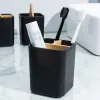 Koppen elektrische tandenborstelhouder bureaublad tafel container make -up borstel opbergdoos tandpasta tandenborstel standaard badkamer accessoires