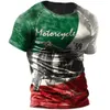 T-shirts vintage pour hommes 3d imprimé américain motif top top à manches courtes surdimensionnées hip hop o cou coton t-shirts masculins vêtements 240412