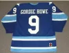 Anpassade män ungdomskvinnor vintage 9 Gordie Howe Houston Eros 1974 CCM Hockey Jersey Size S5xl eller Custom Ange Namn eller nummer7795736