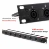 Accessoires Rack Patch Paneel 8 12 16 Way Speakon Chassis Connnector 1U Flight Case Mount voor professionele luidspreker audiokabel mannelijke plug