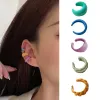 Kolczyki Łatki Śliczne kolorowe kolczyki dla kobiet dziewczyna kawaii letni klip na kolorze kolorowe klipsy do uszu bez przekłuwania biżuterii 1pc