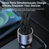 DRONES TOOCKI 120W CAR CHARGER USB TYPE C高速充電Q4.0 PD3.0車の電話充電器iPhone 14 13 12 SAMSUNG XIAOMI BOOK LAPTOP