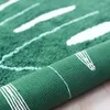 Carpets Nordic Green Leaf Rug Cotton Kids Room Floor Mat Soft Baby Girl Boy Play Area Children Bedroom Playmat Spring Home Nursery Decor