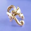 Oorbellen huitan boho -stijl vrouwen oor manchetten nep piercing oorbellen metallic stijl stijlvolle veelzijdige vrouwelijke clip oorbellen statement sieraden