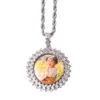 Yunyi Photo Diamond Medal Medal Pendant مليء بالزركون الهيب هوب الإكسسوارات قلادة المجوهرات العصرية