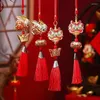 Dekorative Figuren chinesischer Löwe Cartoon Hanging Ornament Spring Festival Layout House 2024
