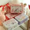 Bins Large Cartoon Rabbit Christmas Rectangle Wedding Candy Tinplate Box For Packaging Gifts Cookie Cakes Dessert Storage Container