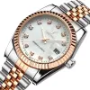 Fashion Steel Metal Band Rose Gold Bracelet Watch for Men and Women Gift Dress Watches Relogio Masculino2503349b