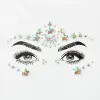 Tatoeages Nieuwe Mermaid 3D Crystal Tattoo -sticker Boorstickers Eyes Sticker Party Face Stickers Face Decoratie Diamant Masquerade Tattoo