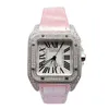 Quadri funzionanti orologi automatici Carter womens orologio sandoz precisione in acciaio in polvere diamante in polvere meccanico W20106x8