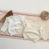 Cappotti per neonati bambino cardigan primaverile estate dolce protezione solare cavo solido cappotto sottile per neonati cotone morbido per bambini abiti da ragazza