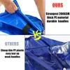 Sacs de rangement 2pcs Sac en mouvement bleu extra-grand robuste pour vêtements Handles Handles Totes Luggage Toy Organisateur