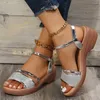 Sandaler Gold Silver Platform Women 2023 Sommartjock HEELED KILDER KVINNA PLUS STORLEK 43 ANKLE REP Gladiator Sandalias H240423