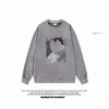 Damen Hoodies Crew Hals Wildleder Sweatshirts für Frauen Modemarke Chic Female Kleidung Pullovers Casual Anime Retro Grafik